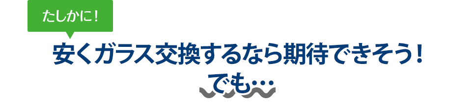 たしかに！ 安くガラス交換するならEXFEELE（エクスフィール）さんは期待できそう！でも…