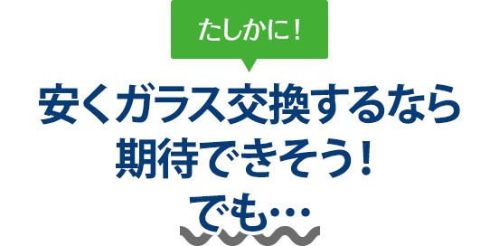 たしかに！ 安くガラス交換するならEXFEELE（エクスフィール）さんは期待できそう！でも…